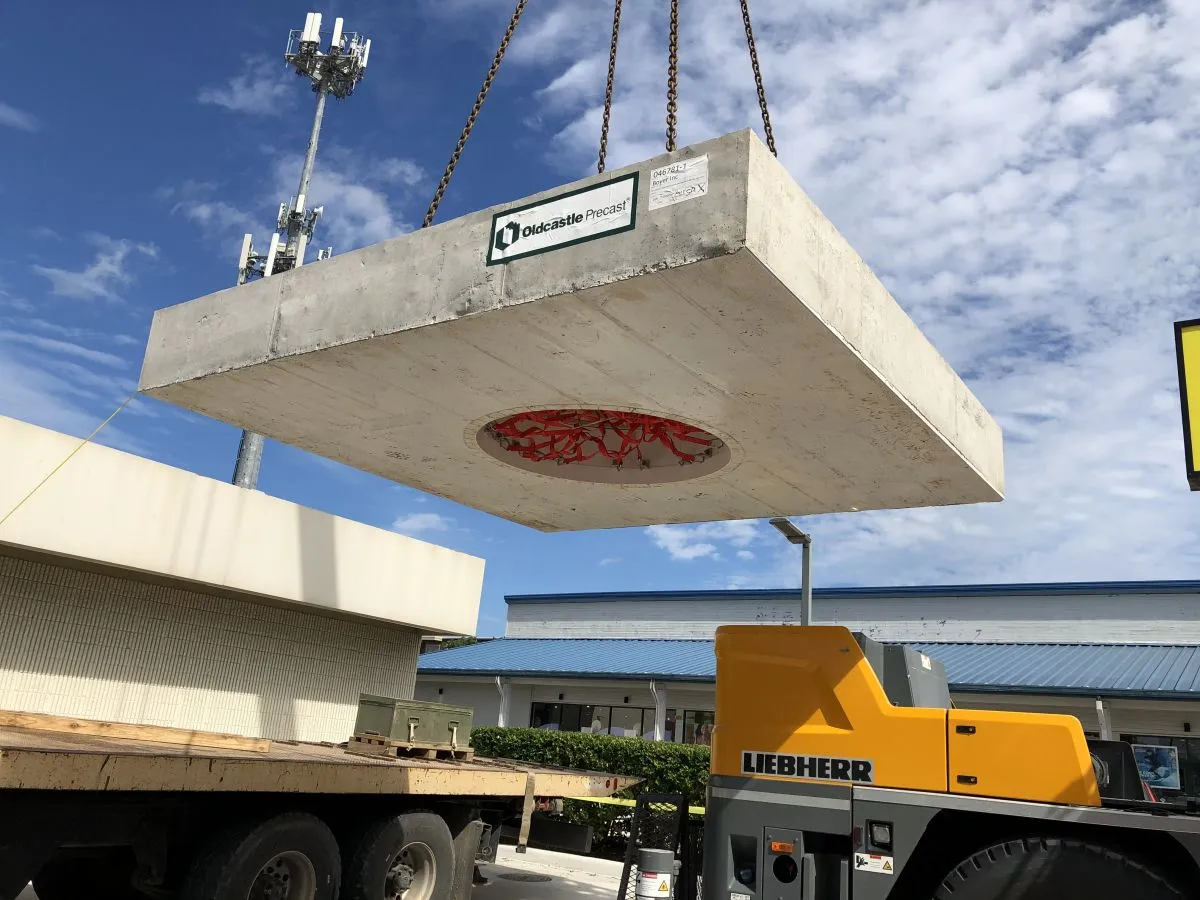 Precast Manhole Lid for 72" Manhole Placed in Pavement | Danby, LLC.