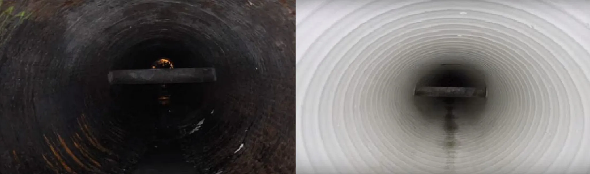 Brick Outfall Before After