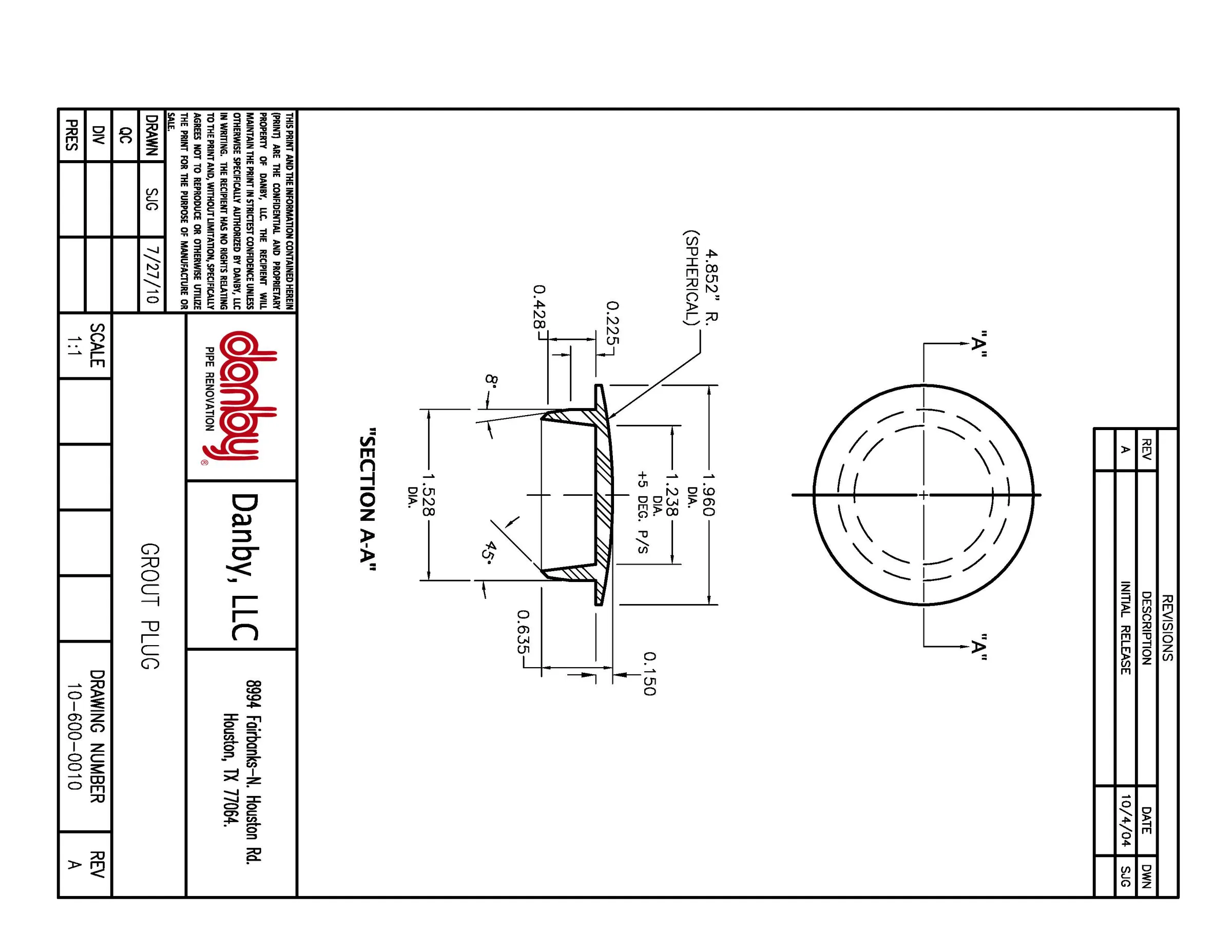 Grout Plug
