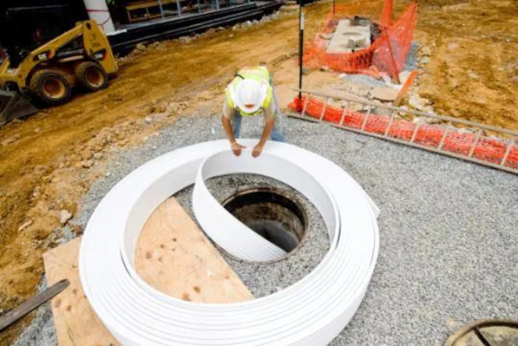 90” Brick Rehabilitation - 401 M Street - Waterfront Mall Washington, DC - Over 100 Year Old Pipe – photo 3